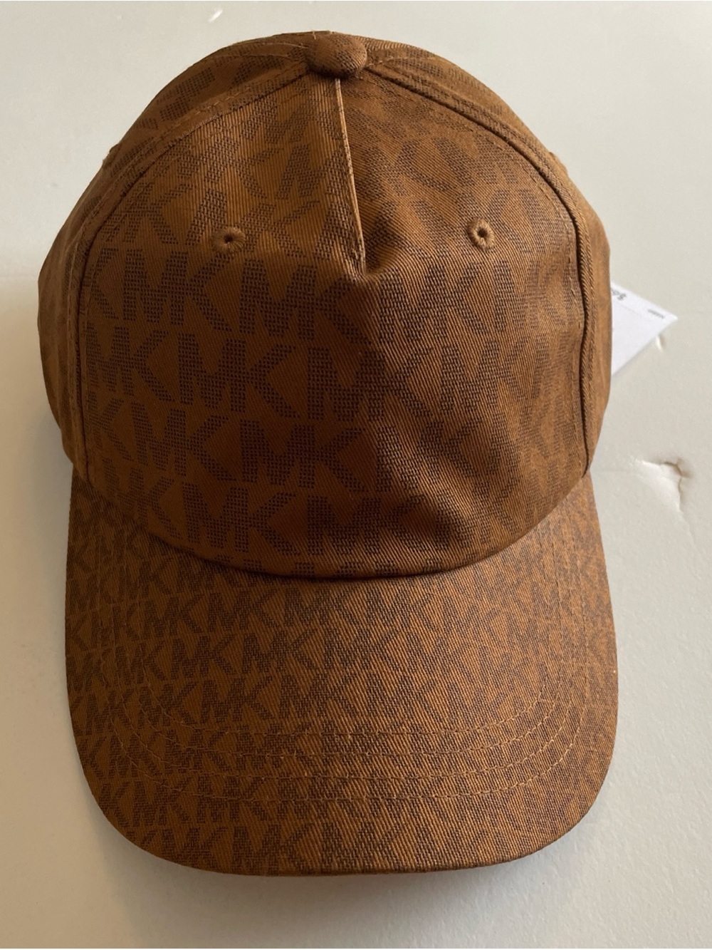 NEW Michael Kors MK Luggage Monogram  One Size Hat Cap Brown